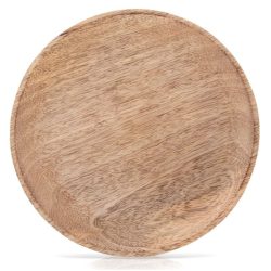   MANGO Prírodný okrúhly drevený servírovací tanier (20 cm) 153893