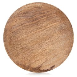   MANGO Prírodný okrúhly drevený servírovací tanier (25 cm) 153894