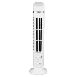 Stolný vežový ventilátor s lampou, biely 16035