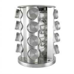   Perfect Home Nerezový otočný stojan na koreniny – 16-dielny 16674