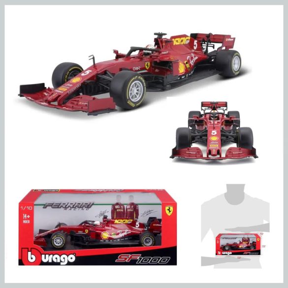Bburago 1:18 Ferrari Racing F1 2020 - Toskánska GP - SF1000 č.5 Sebastian Vettel 168088