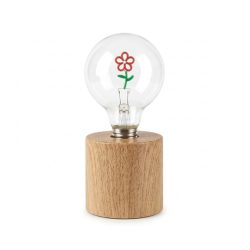   Dekoratívna stolná lampa s LED žiarovkou – s kvetinovým motívom 17003