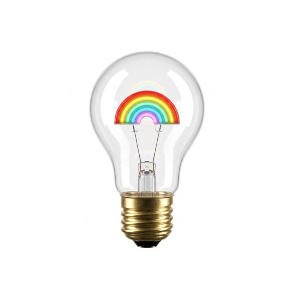 Dekoratívna stolná lampa s LED žiarovkou – s motívom dúhy 17004