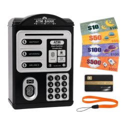 Čierna elektronická pokladnička pre deti 18319