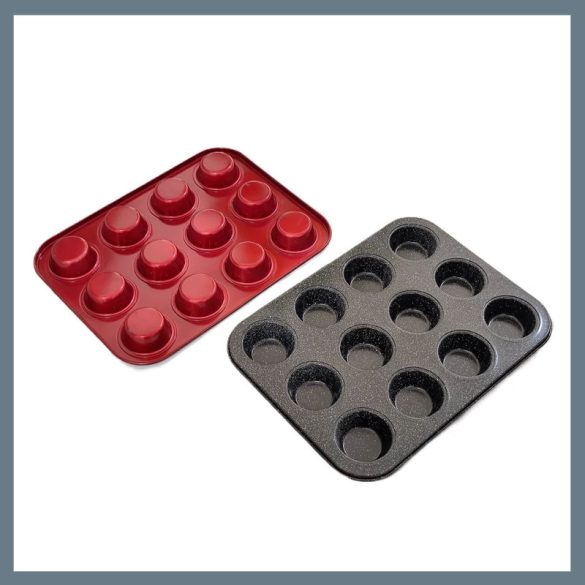 Perfect Home Metal Red Line forma na muffiny, 12 kusov 19126