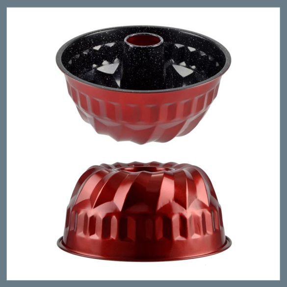 Perfect Home Metal Red Line Gugelhupf panvica s centrálnym krúžkom 23*9,6 cm 19131
