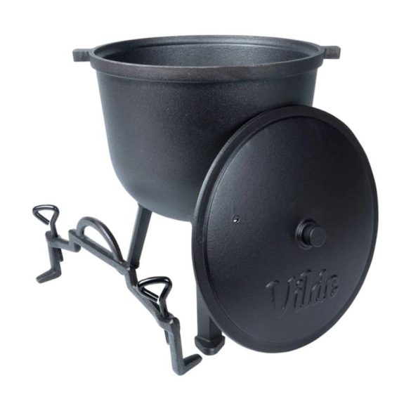 CAST LINE liatinový kotlík poľovnícky kotlík s nožičkami a pokrievkou 10 l 199053