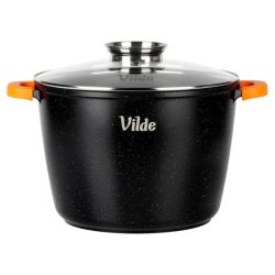   Vilde TERRUNA AROMA extra vysoký granitový hrniec so sklenenou pokrievkou 28 cm 9.7 l 199111