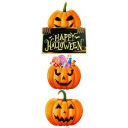 3-dielna halloweenská dekorácia na dvere a okná 1K58327VK
