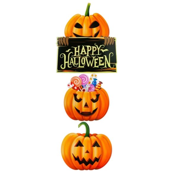 3-dielna halloweenská dekorácia na dvere a okná 1K58327VK