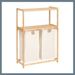 Polica + dvojitý kôš na bielizeň 204939