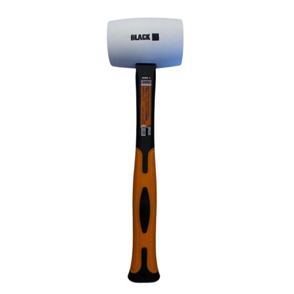 ČIERNE gumové kladivo so sklenenou rukoväťou – 340 g 20525