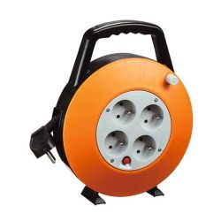   Predlžovací kábel Strend Pro CR040 s navíjacím bubnom – 7,5 metra, oranžový 213031