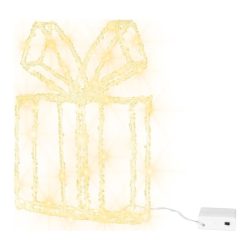   MagicHome LED vianočná darčeková dekorácia, akryl, 80 LED, 21 × 5 × 28 cm 2174118