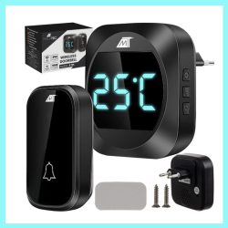 Bezdrôtový zvonček Malatec čierny 21911