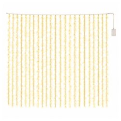   Svetelná záclona s 200/300 LED diódami, napájaná batériami, s 8 režimami svietenia, 300 x 300 cm 21M686KX1K
