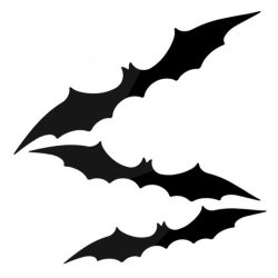   Halloweenská dekorácia s netopiermi, sada 3 ks – 47, 37 a 31 cm 22004