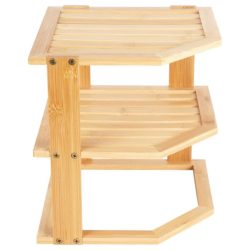   3-poschodová bambusová rohová kuchynská polica – Inteligentné využitie priestoru 229282