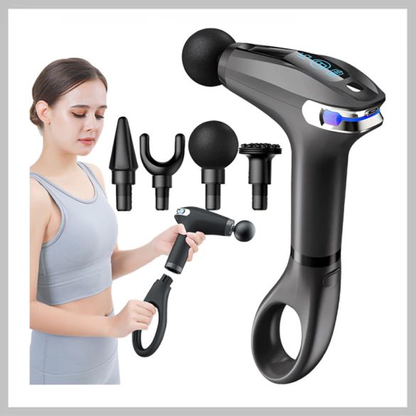 USB masážna pištoľ so 4 hlavicami, 8 úrovní intenzity 24577_CZ