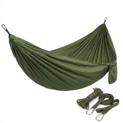   TRIZAND Turistický Hojdací Sieť s Ochrannou Sieťkou proti Hmyzu – 260 × 140 cm (Zelená) 25364