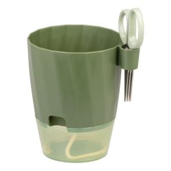 Kvetináč s nožnicami – zelená farba 255637