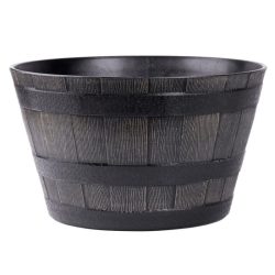   Kvetinový kôš Strend Pro Woodeff, s efektom dreva, prírodný, 39 × 23 cm 256802