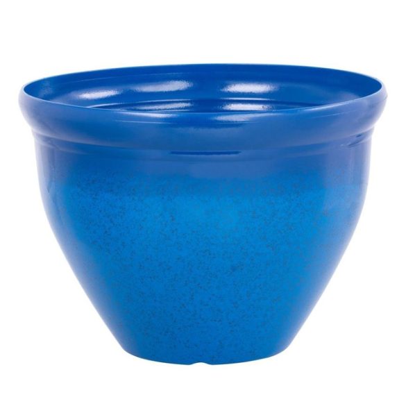 Glazovaný kvetináč Strend Pro, modrý, 38 × 28,5 cm 256946