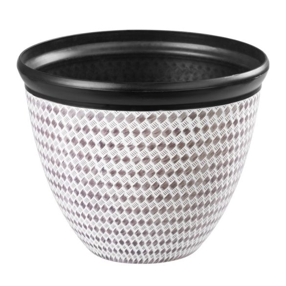 Kvetináč Strend Pro Marble, s efektom mramoru, hnedý, 37 × 30 cm 256963