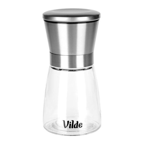 Ručný sklenený mlynček na soľ a korenie s keramickým mlecím mechanizmom – 180 ml 259467