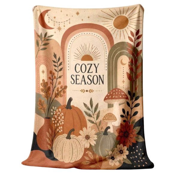 Pléd s jesenným vzorom „Cozy Season“ 76 × 100 cm 25MWW62442
