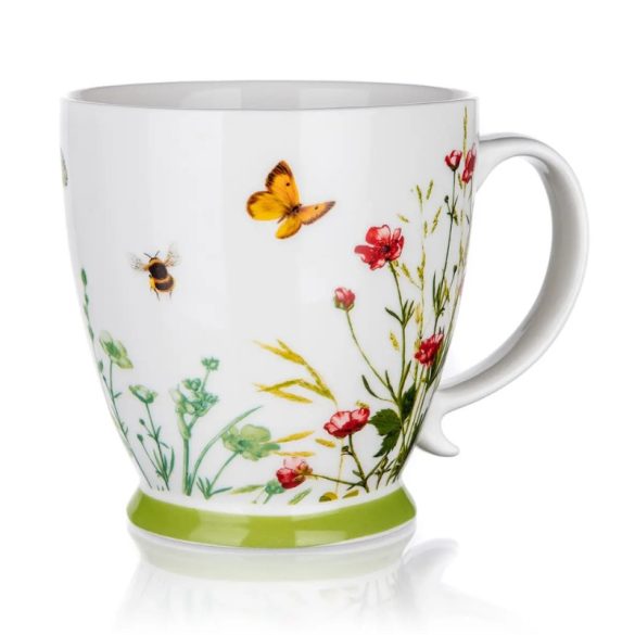 Keramický hrnček MEADOW s kvetinovým vzorom, 450 ml 267170