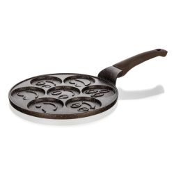   GRANITE BROWN Smile nepriľnavá mini panvica na palacinky, 26 cm – so 7 formičkami 267296