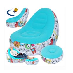   Záhradná stolička – nafukovacie ležadlo s podnožkou 27533