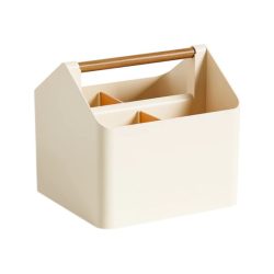 Prenosný stolný organizér s drevenou rukoväťou 27653