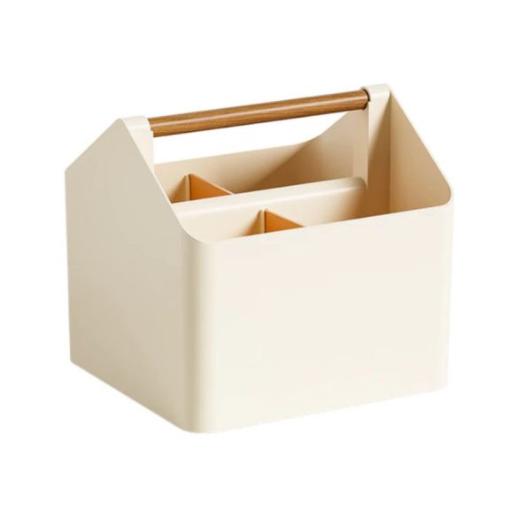 Prenosný stolný organizér s drevenou rukoväťou 27653