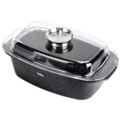   Vilde GRANITICA Granitový pekáč – 5,4-litrová misa so skleneným vekom 279078