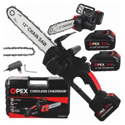   OPEX Tools OPX28014 akumulátorová reťazová píla 12”, 2×21 V 3,0 Ah 28014