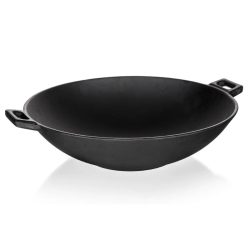 Wok z liateho železa EXCELLENT, 36,5 cm – čierny 287606