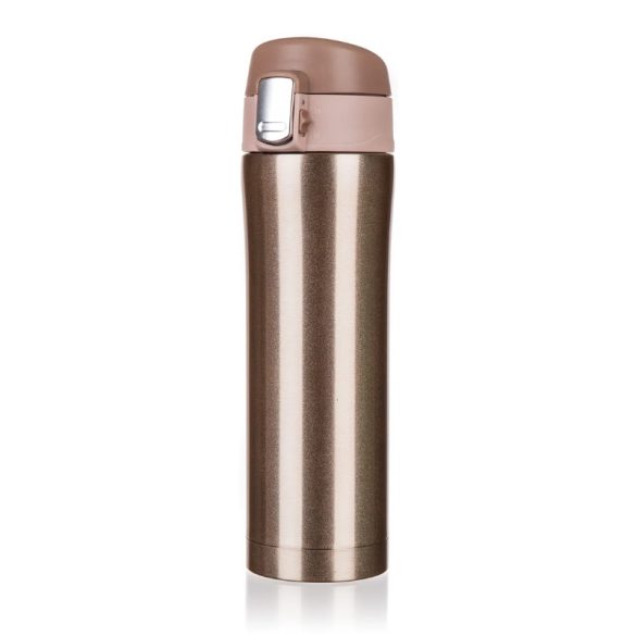 Cestovný termos z nehrdzavejúcej ocele – 430 ml, metalická zlatá 287963