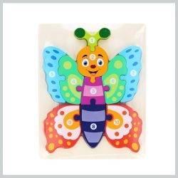 Drevené puzzle motýľ 292093