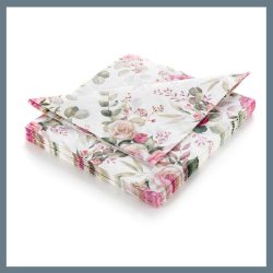   BANQUET Papierové servítky 33 x 33 cm, RUŽOVÁ RUŽA, 20 ks 29251597