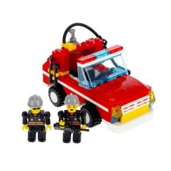   Stavebnicová sada ALLEBLOX FireBrigade – Hasičské auto s 2 minifigúrkami 298232