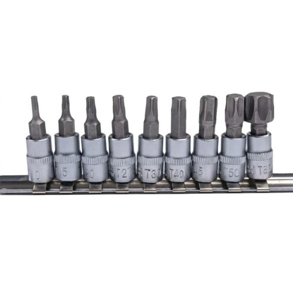 Sada 9 ks torx bitov BLACK z nástrojovej ocele CR-V 30300