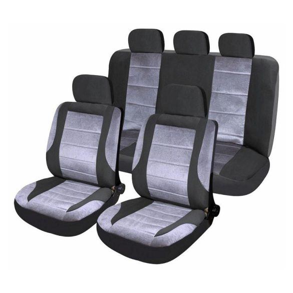 Sada poťahov na sedadlá DELUXE AIRBAG 9 dielna čierno sivá 31670