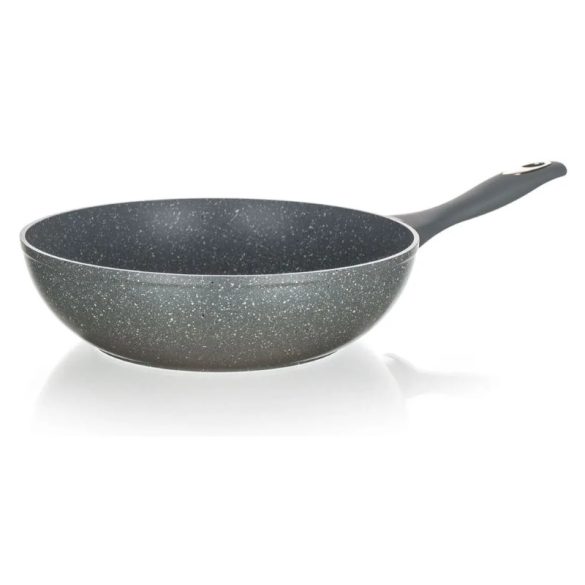 Wok s nepriľnavým povrchom GRANITE GREY, 28 × 7,8 cm – indukčný 325983