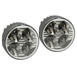   Denné svietenie 4 výkonné LED – 12/24 V, okrúhly tvar (70 mm), súprava 2 kusov 33551