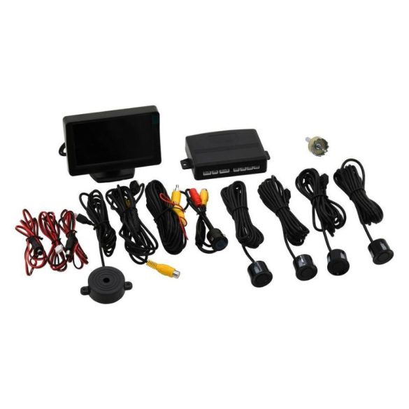 Parkovací asistent systém sada 4 senzory a cúvacia kamera 33604