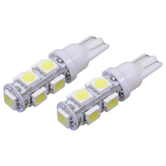 Autožiarovka LED 9 SUPER LED – 12V T10, biela, súprava 2 kusov 33719