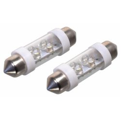   Autožiarovka LED 4LED – 12V SV8.5 (11×39 mm), biela, súprava 2 kusov 33725