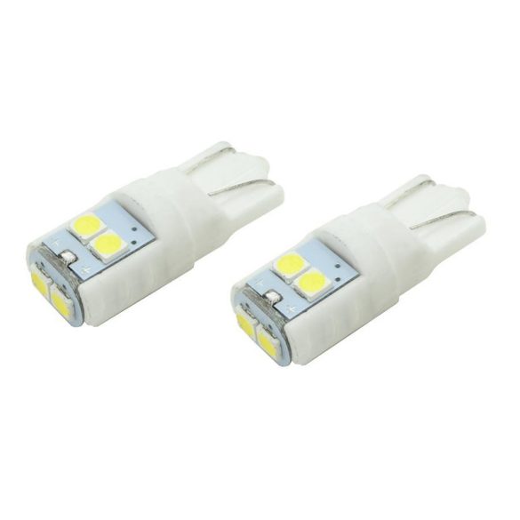 Autožiarovka LED 6LED 3030 – 12V T10, biela, súprava 2 kusov 33776